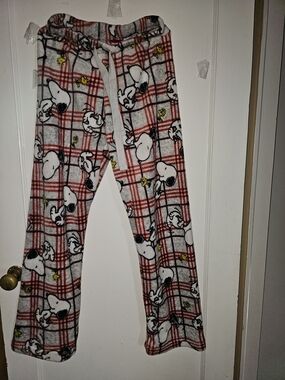 Peanuts Snoopy Plush Fleece Pajama Lounge Pants XS